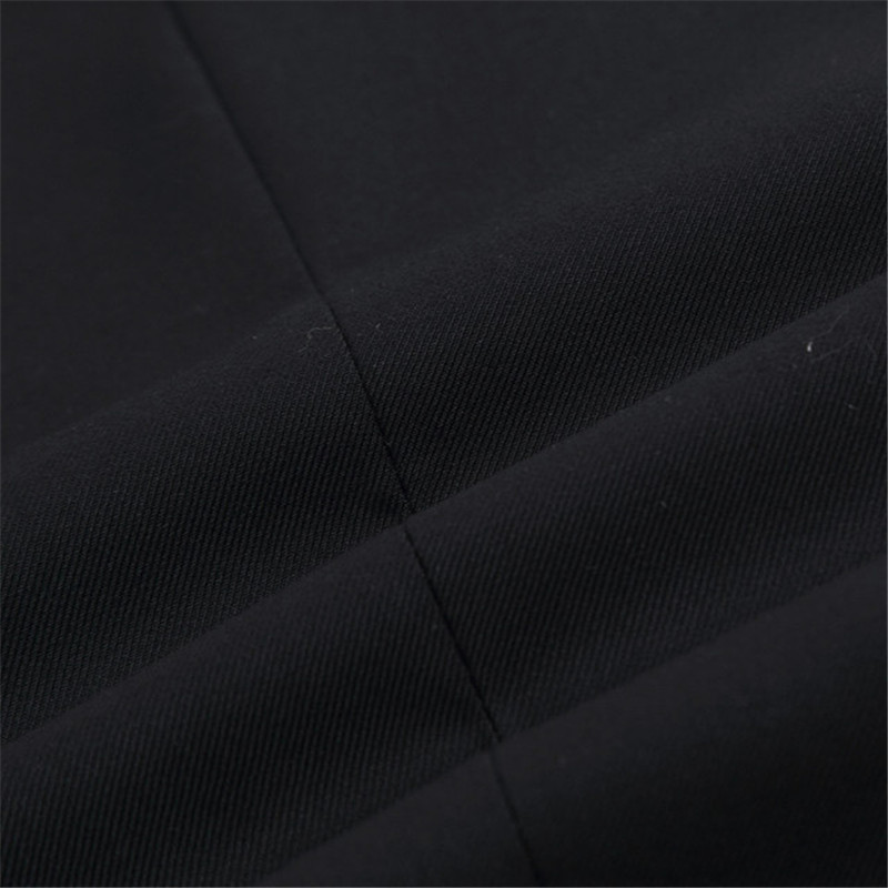 Sort klassisk patchwork rayon krave herre jakkesæt vest til mænd business tøj knap åben slank grå vest