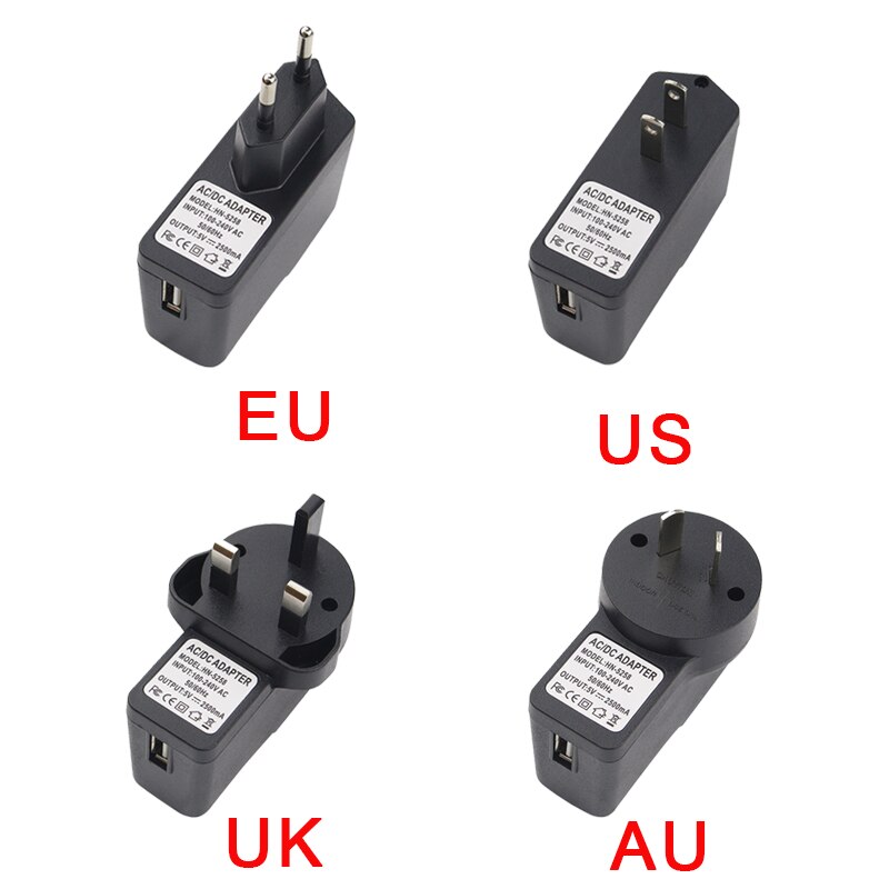 10x Raspberry Pi 3 Power Adapter - 5V 2.5A Charger Supply - US EU UK AU Plug Options