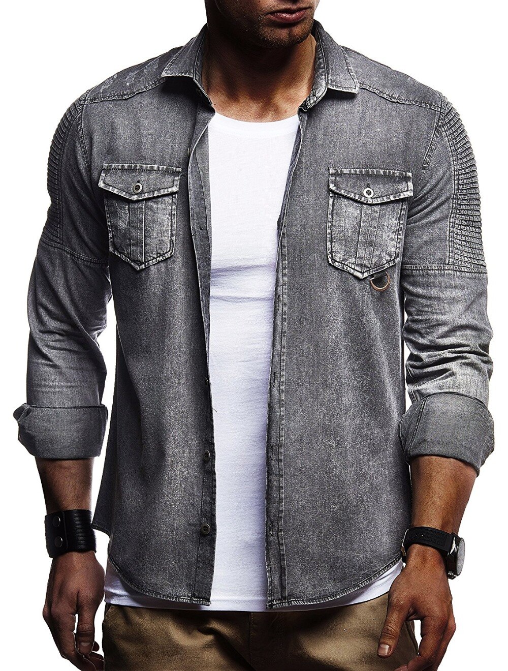 Jeansjacka herr slim fit jeansjacka vår höst bomberjacka manlig cowboy jeansjackor casual streetwear