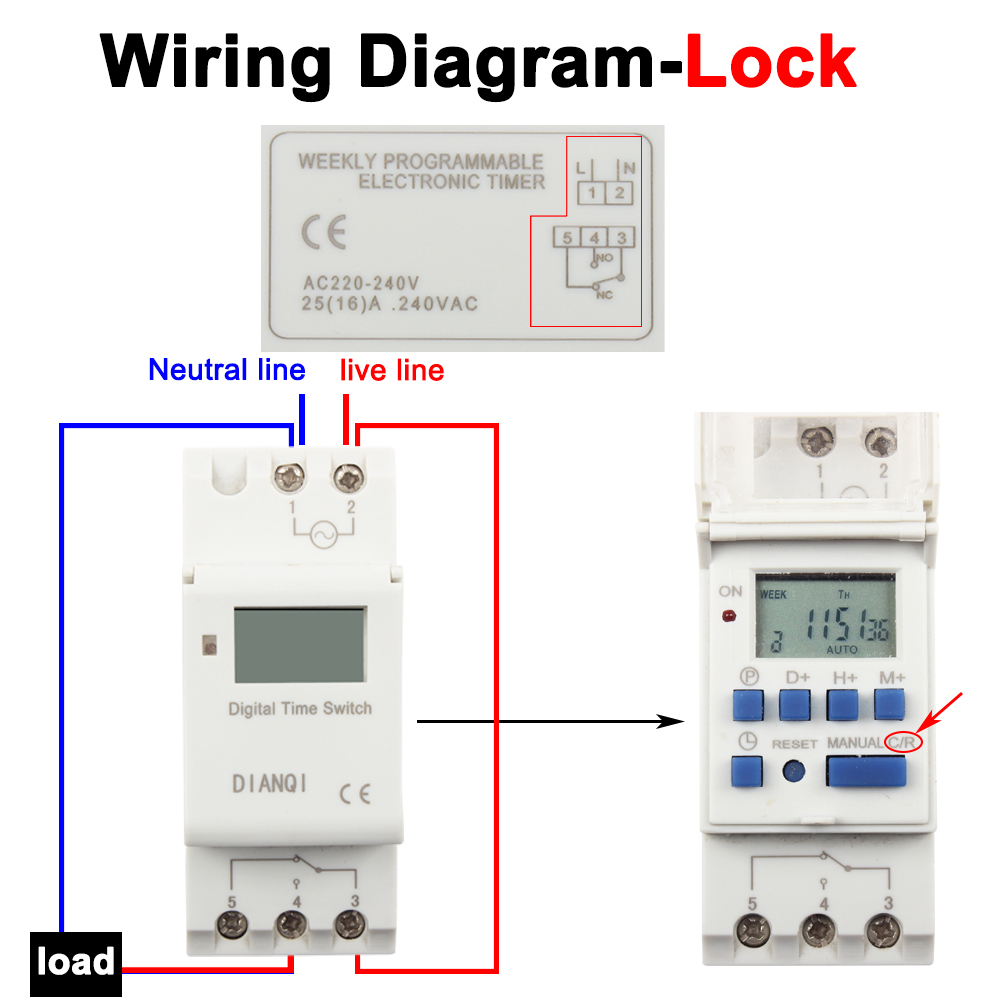 Temporizador interruptor din montaje en carril relé digital TP8A16 reloj semanal microordenador electrónico programable 220V48V 30A 12V AC timbre