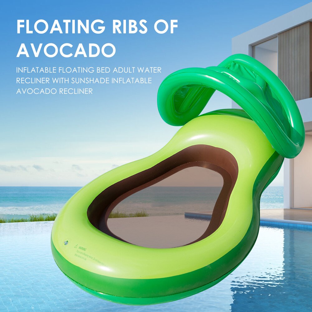 Nadmuchiwane awokado pływający rząd basen hamak łóżko Platforma leżak robić pływania na plaży sportowy wodne