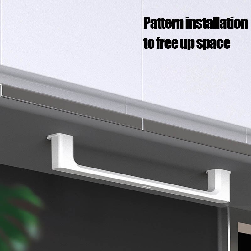 1Pc Zelfklevende Handdoek Houder Rek Muur Handdoek Hanger Badkamer Bar Plank Rolhouder Opknoping Haak Organisator