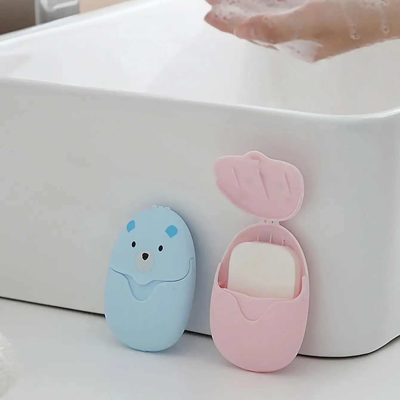 1 Stück-50er-Pack tragbares Reise-Seifenpapier, Einwegseife für Höhle Außenbereich, Handwaschseife, Reinigungsseife