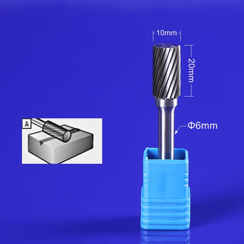 1pc-free vhm tungsten staal frees, 6mm schacht EEN soort Metalen elektrische slijpen hoofd, polijsten tool: A1020M06