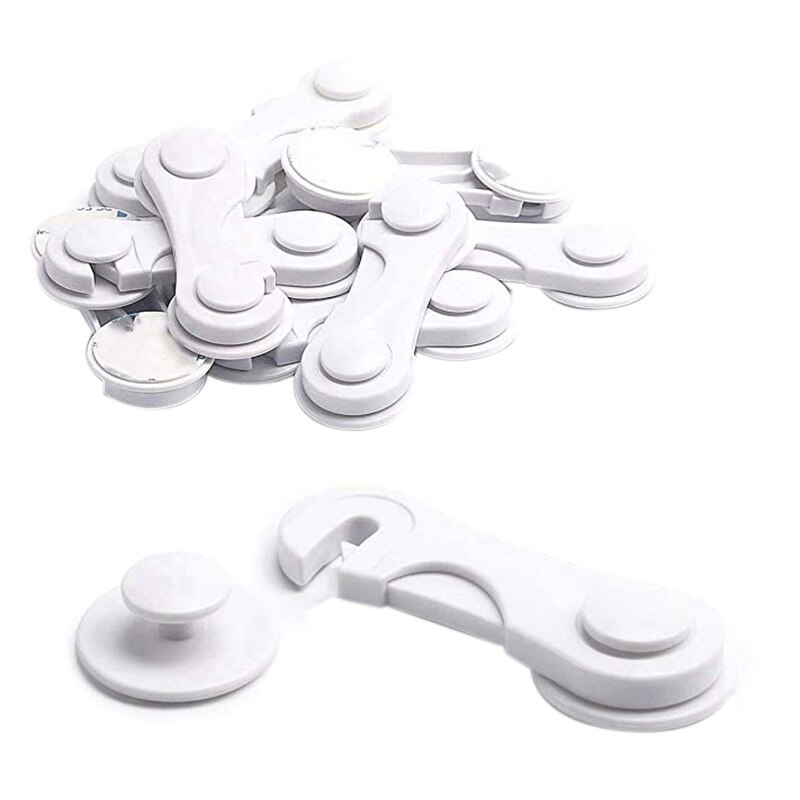 15 Pcs Kinderslot, Kind Veiligheid Kast Sloten Baby Veiligheid Sloten Voor Kasten, Geen Gereedschap Nodig, sterke Lijm Lock