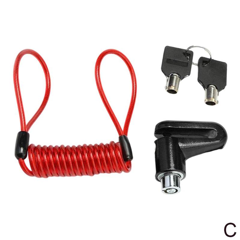 Anti-theft Disc Brakes Lock With Steel Wire M365 Electric Scooter Skateboard Wheels Brake Lock Disc H2d5: C