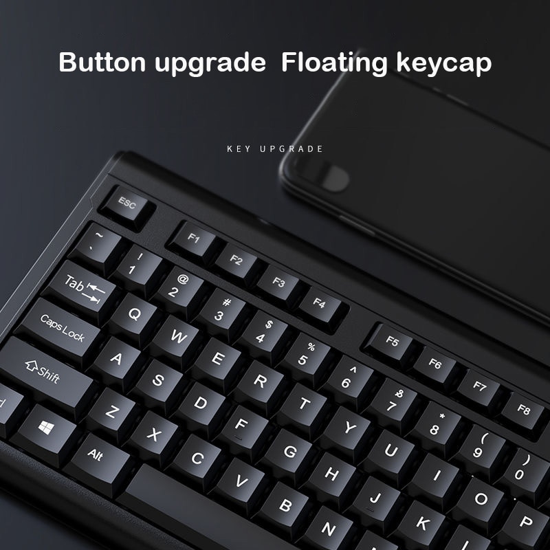 104 Keys Wired Keyboard Mouse Set waterproof Office Keyboard For Windows PC Compatible USB game Keyboard Russian Paste
