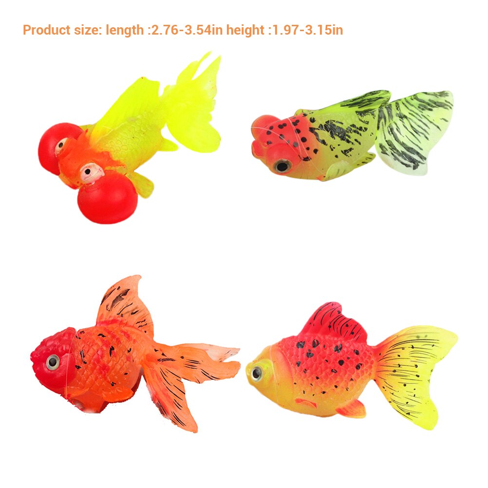 Artificial Fish Tank Aquarium Decoration Glow In The Dark Silicone Fish Tank Ornament Goldfish Aquarium Decor Supplies
