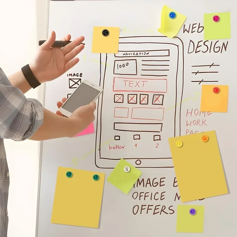 Magnet Pushpin Strong Neodymium Magnetic Thumbtack Refrigerator Sticker Kitchen Home Office Map Magnets Cone Push Pins