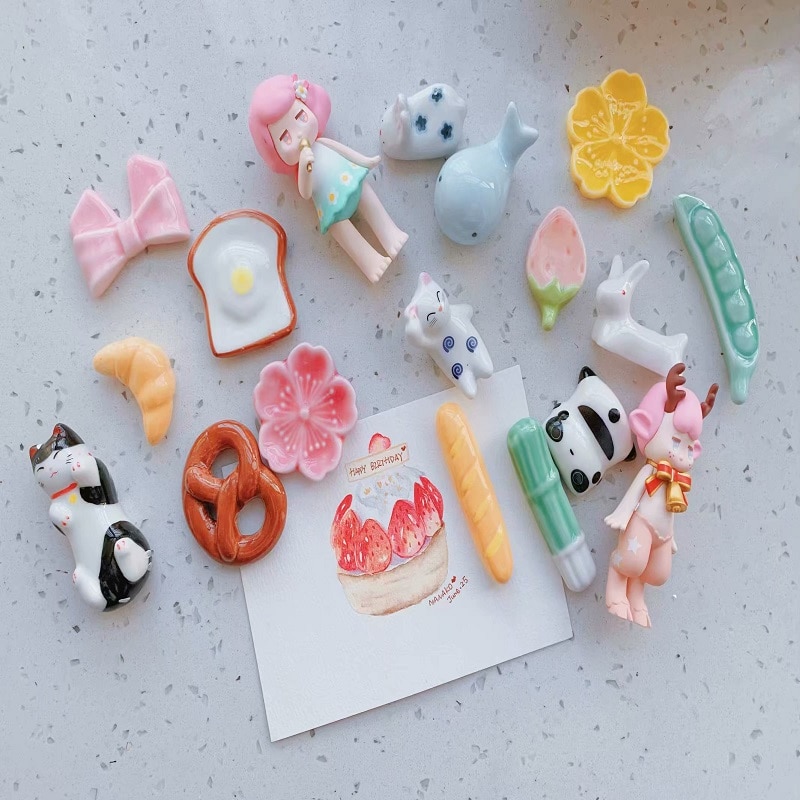 Japansk zakka fräsch stil pennhållare tecknad söt pennhållare liten kanin delfiner panda brevpapper