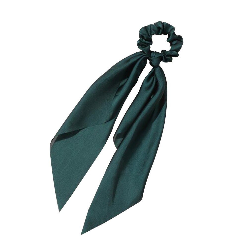 Lang hale bånd hårbånd hestehale tørklæde elastisk scrunchies forskellige farver