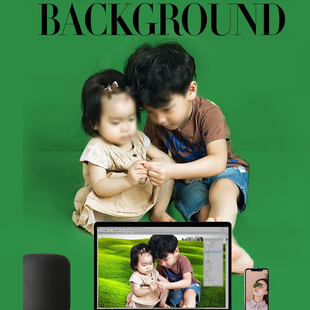 Fotografie 300X200 Cm Achtergronden Achtergronden Groen Scherm Chroma Key Voor Foto Studio Mousseline Hand Geschilderde Decors 4 Kleuren