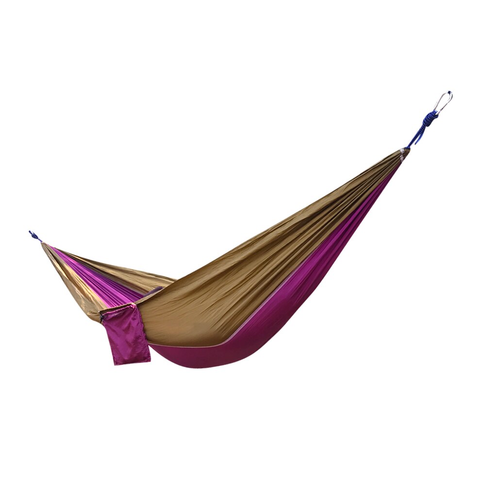 Hamaca de Camping de Nylon de paracaídas portátil ligera de 2 personas para mochilero, viaje, playa, patio 8,86 pies (L) x 4,6 pies (W)