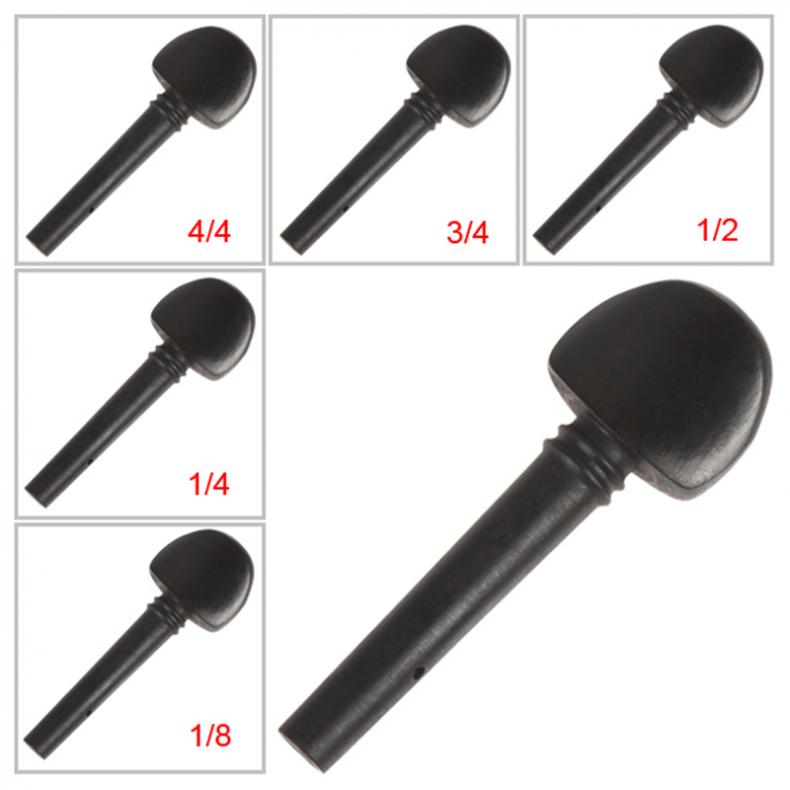 1 STUKS Ebony Viool Stemsleutels Regelmatige Type 1/8 & 1/4 & 1/2 & 3/4 & 4/4 Maat voor Viool accessoires