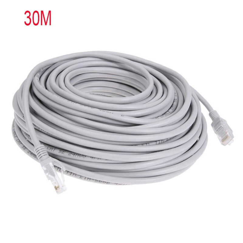 1m / 5m / 10m / 15m / 30m / 50m / 100m cat 5e rj45 ethernet-kaapeli, verkko-lan-kaapeli (patch-johto): 30m