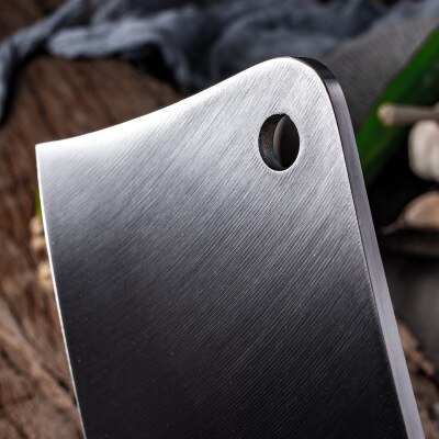 Cuchillo para cortar huesos de acero inoxidable, utensilio de cocina resistente para cortar verduras, carnicero, carne, 8 pulgadas