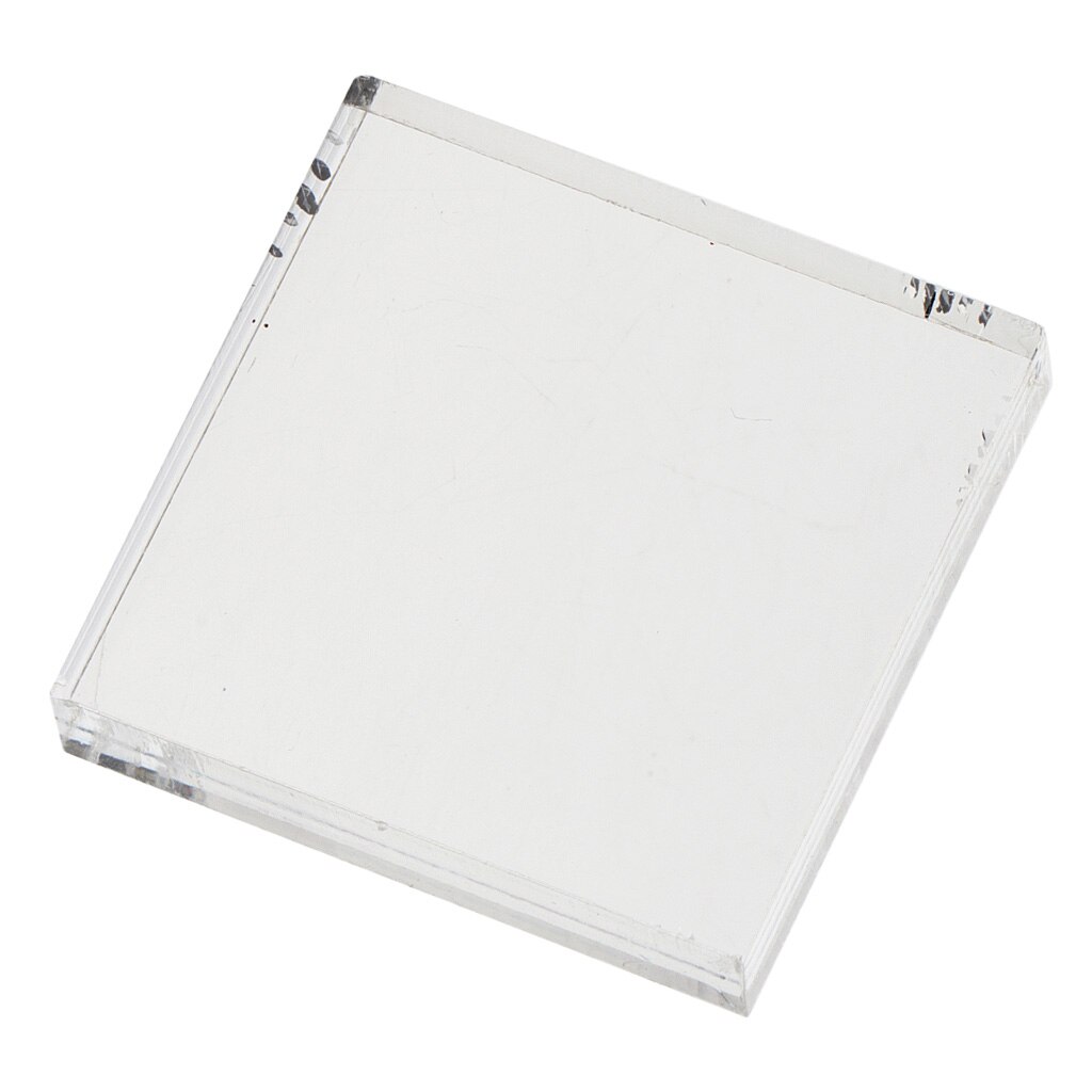 Vierkant acrylblok, transparant stempelblok voor scrapbooking fotoalbum 5 x 5cm