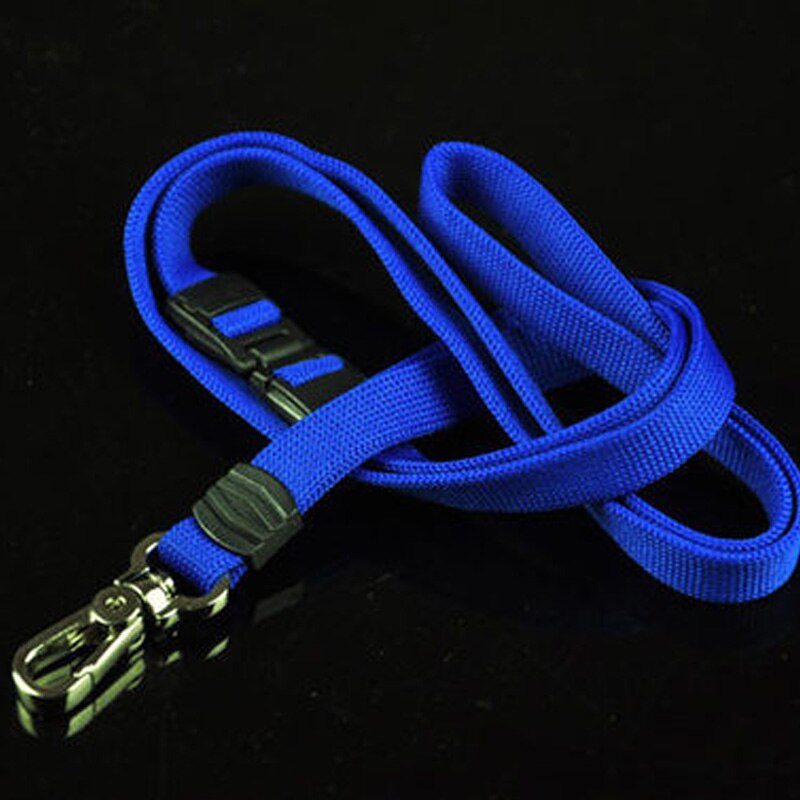 7 kleuren mooie en duurzame fluit accessoires lanyard 10mm*485mm: Blauw
