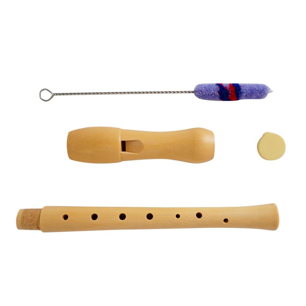 Wooden Clarinet Maple Wooden Soprano Recorder German Style Instrument With Cleaning Rod For Kids Adults 8 Holes