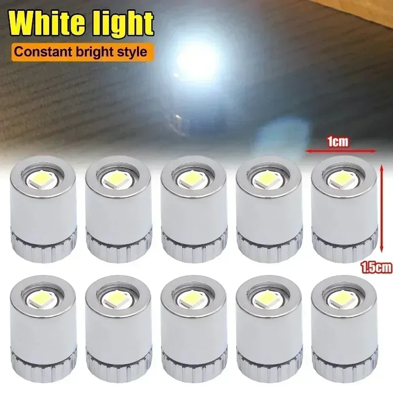 50/10 Uds Mini bombilla de luz LED pequeña luces coloridas lámparas alimentadas por batería para linterna artesanía iluminación pequeña decoración luminosa: changeable / 3 ud
