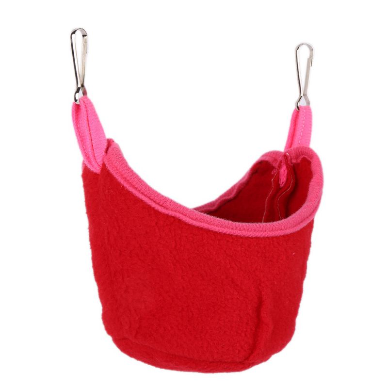 Pequeños Animales Mascotas hamaca para hámster colgante casa Cama estera de algodón jaula tipo nido mascota cama rata hamster juguetes jaula Swing W1: DR