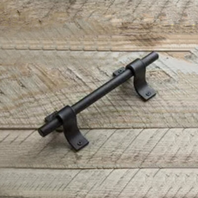 1Pcs Carbon Staal Staldeur Handvat Gate Handvat Pull Heavy Duty Houten Schuifdeuren Schuur Deur Pull Handvat Vintage Hardware