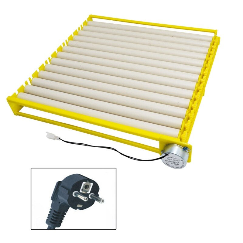 Automatyczna obracarka robić jaj obrotowych 360 stopni taca rolkowa kaczka przepiórka ptak drób jaja wylęgowe inkubator narzędzie robić inkubacji gospodarstwa: 156-220V-EU