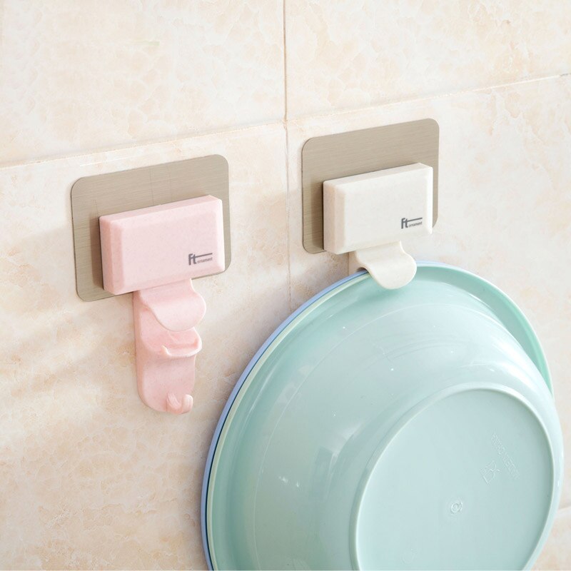 Gancho de ventosa sin rastro, gancho de lavabo para pared de baño, vara para colgar en la pared, gancho colgador para cocina, herramientas