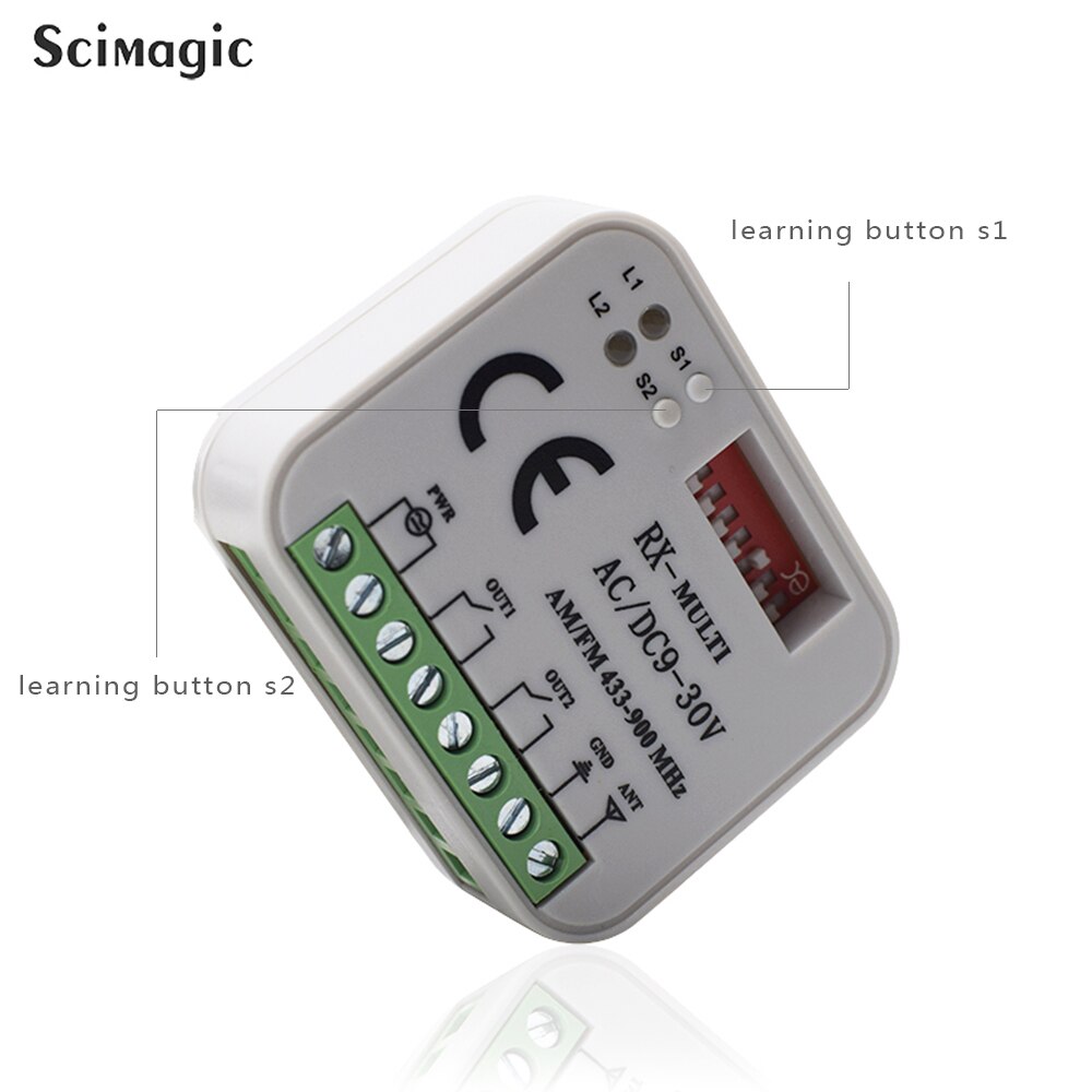 2 CH AC/DC 9~30V Universal Receiver Garage door remote control switch For Hormann 868 HS4 HSE2 HSE4 HSM2 HSM4 HS1 HS2 868MHz