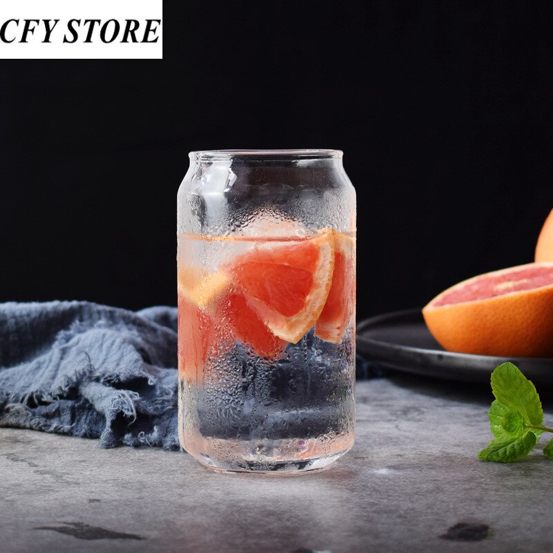 Taza de Coca Cola de vidrio de 380ml, taza familiar para café, refresco helado, cocina, zumo, leche, flores, vaso transparente, utensilio para beber agua