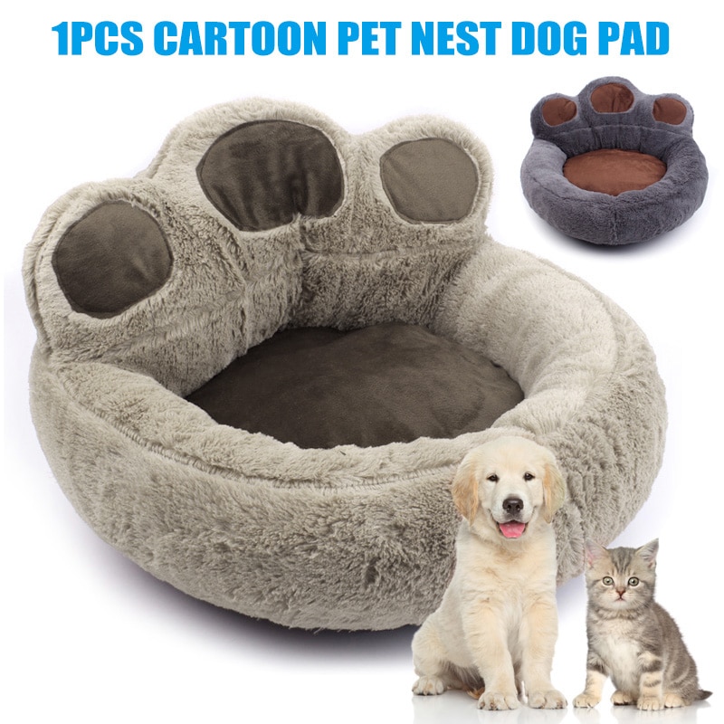 1Pc Pluche Poot Vorm Pet Sofa Huis Hond Nest Soft Warm Puppy Kitten Nest Thuis Bed Dierbenodigdheden Hond accessoires Cama Perro Hond