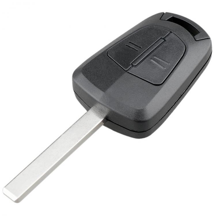 2 sorte knapper plastik bil fjernbetjening nøgle skal etui med blad passer til opel vauxhall astra h corsa d zafira b