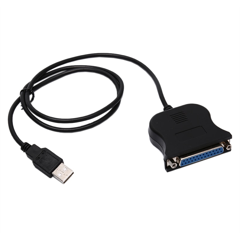 One 120 cm USB 2.0 to 25-pin parallel port printer IEEE 1284 USB to parallel adapter cable