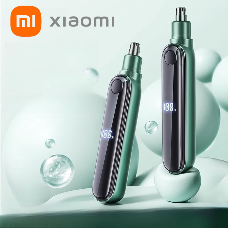 recortador de pelo de nariz eléctrico XIAOMI MIJIA 13000rpm pantalla Digital LED inteligente con recortador de cuchilla de doble filo para nariz