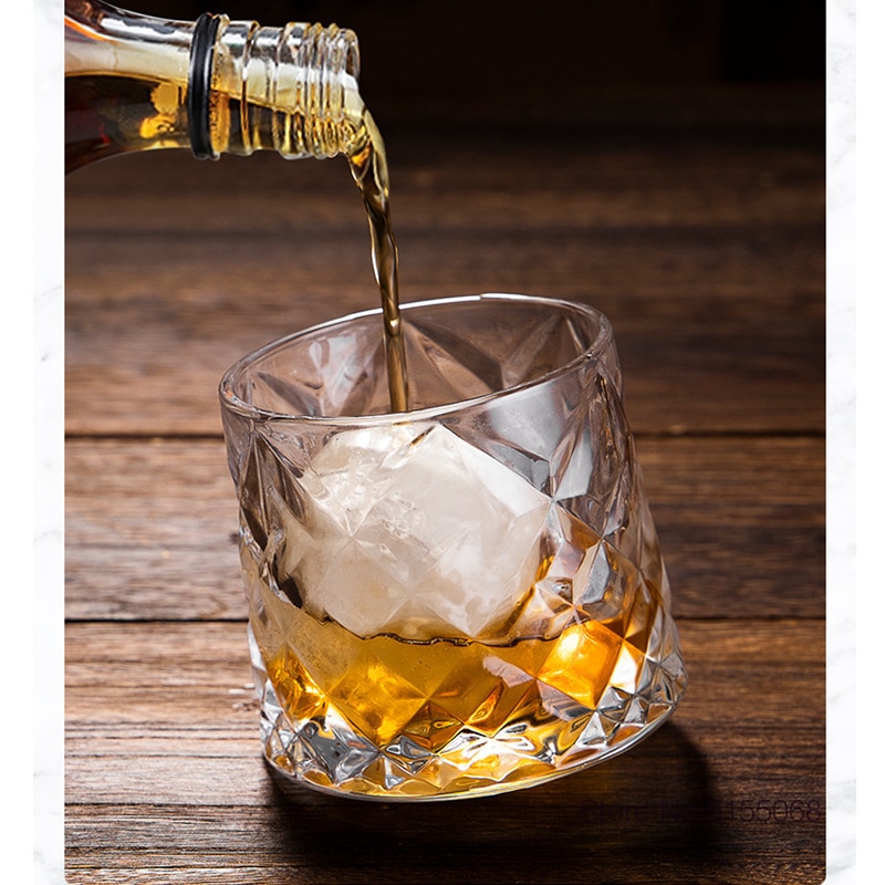Copa de Whisky giratoria superior, juguetes de vaso, rocas de Whisky, Brandy, Snifter, copa de vino, girasol, artefacto de alivio de presión, vaso de cerveza divertido
