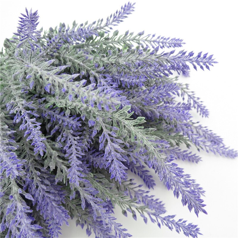 Bröllopsdekor 25 huvuden konstgjord lavendel blommor bukett hem bröllop bord fest inredning konst hem inredning