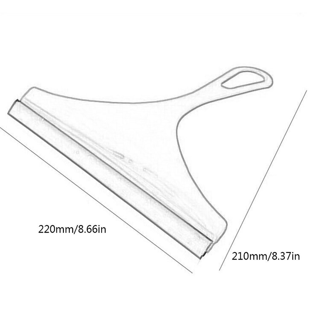 Practical Glass Window Wiper Soap Cleaner Soft TPR Blade Home Shower Bathroom Mirror Scraper Car Windshield Wiper