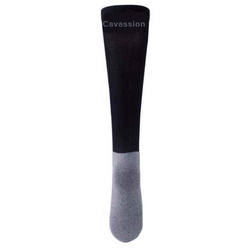 3 paia di calzini da uomo di qualità di marca in cotone pettinato classico calzino grigio Casual uomo lungo compressione assorbimento dell&#39;umidità calzino