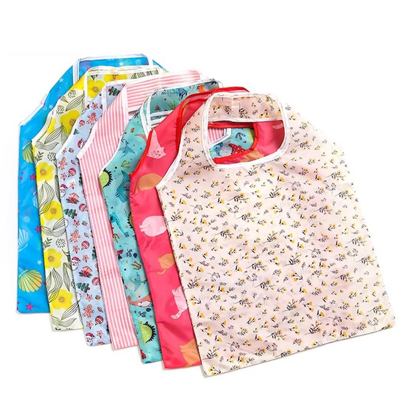 10pieces Foldable Shopping Bags Handheld Eco Friendly Storage Bags Reusable Supermarket Shopping Bags Travel Home Furnishings