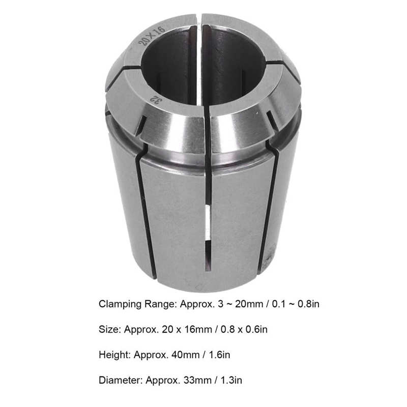 ER32 Spring Collet ER32 20X16Mm Spring Collet Voor Frezen Boring Boring