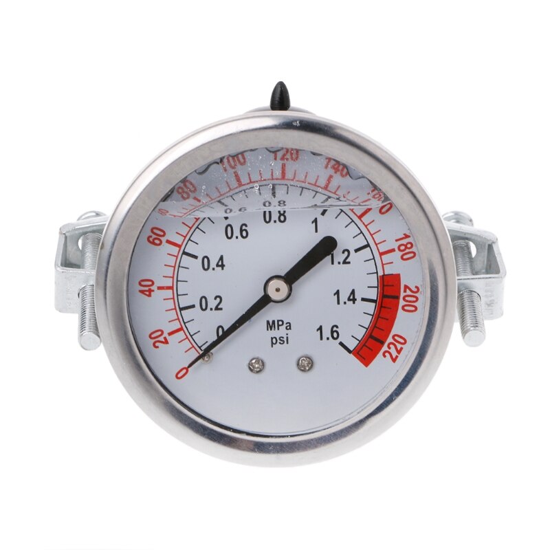 0-1.6MPa 0-220psi Water Liquid Pressure Gauge Meter 1/4\" f Reverse Osmosis Pump