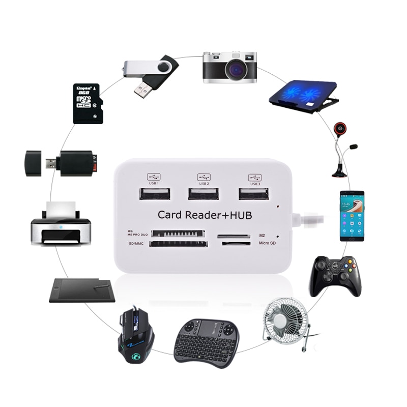 USB Hub 3.0 USB Splitter Micro USB 3.0 Hub Multi Type C Hub Kaartlezer Alles In Een USB C adapter Voor Macbook Laptop PC