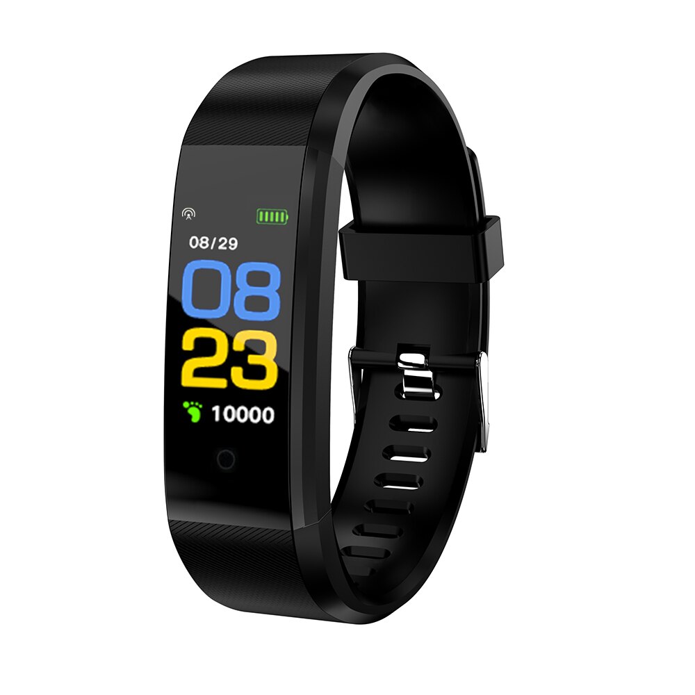 Pulsera inteligente deportiva resistente al agua IP67, con pantalla TFT de 0,96 pulgadas, control del ritmo cardíaco y de la presión arterial, para Fitness y calorías