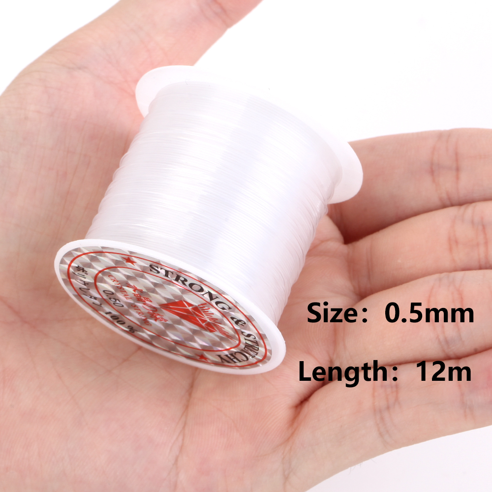 0.2-0.6mm White Fishing Line For Beads Wire Clear Non-Stretch Nylon String Beading Cord Thread For Jewelry Making Supply: PURPLE