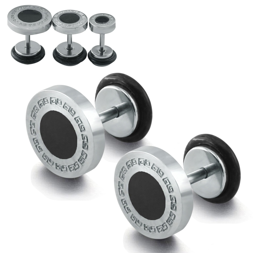 16 Messgerät Runde Ohrstecker Edelstahl Gefälschte Ohrstöpsel Ohrstecker ho Ohrlochstechen Ohr Frauen Männer Körper schmuck