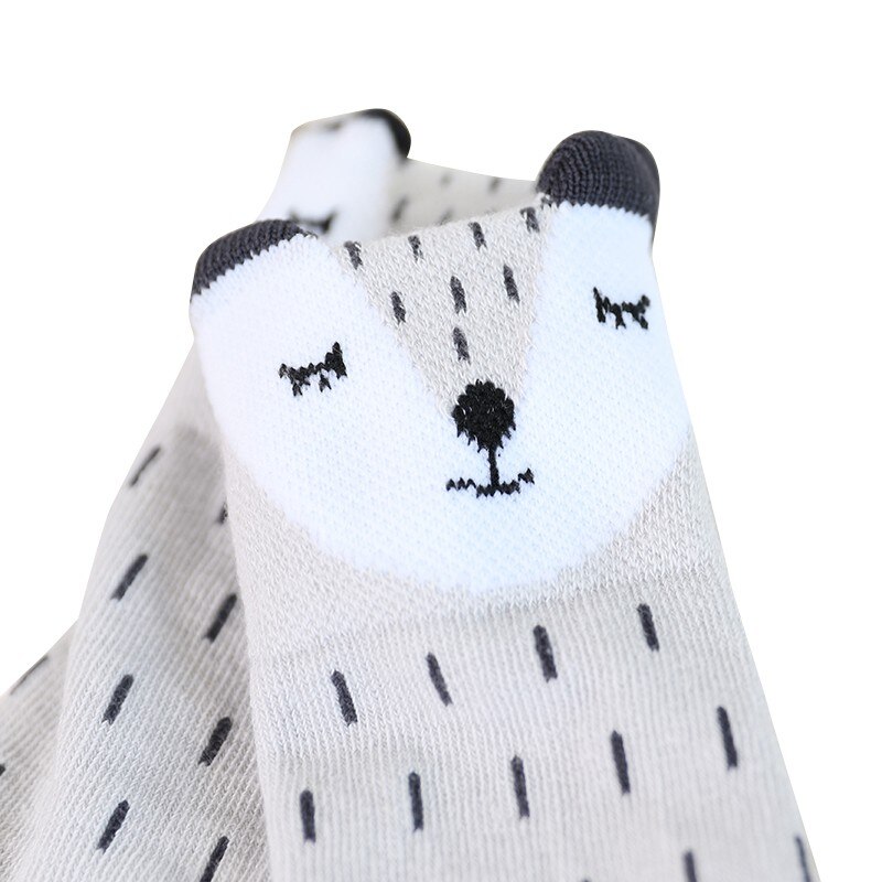 Bebé niñas infantes dibujos animados niños patrón Animal hasta la rodilla calcetines otoño invierno cálido pierna cubierta
