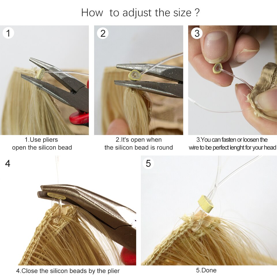 Synthetic Hair Extensions Long Straight Fish Line Hairpieces No Clips in One Piece Hair Extensions Heat Resistant Hair for Women