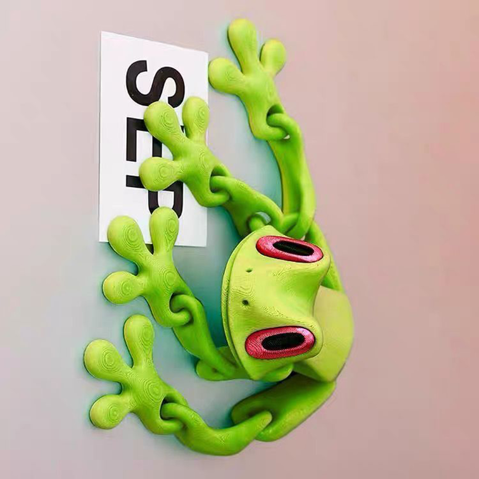 3D-printen Kikker Koelkastmagneten Gewrichten Beweegbare Boomkikker Koelkastmagneet Desktop Ornamenten Gesimuleerde Diermodel Decoratie