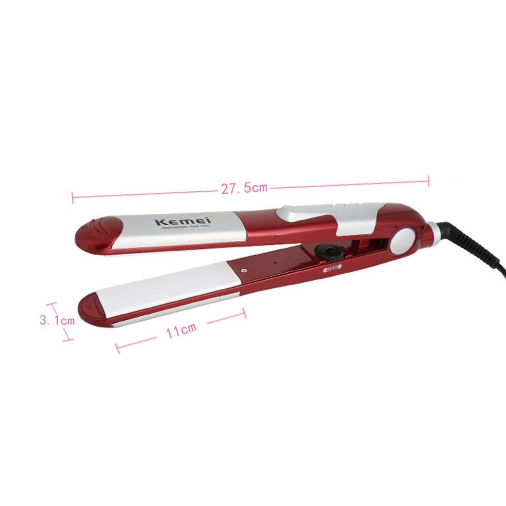 kemei electric hair straightener curler KM-1289 Hair Styler Electric straight iron hair iron Ceramic anion hair care