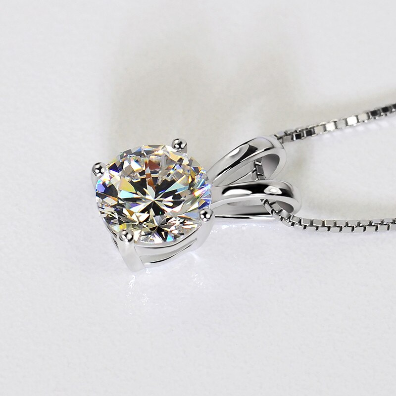 CC Necklaces Pendants Women Cubic Zirconia Round Stone Bridal Wedding Necklace Classic Fine Jewelry Colar CCN002